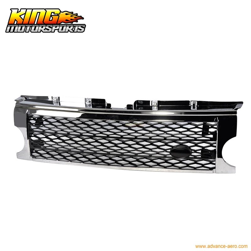 Подходит для Land Rover Discovery 3 05-09 хромированная черная решетчатая гриля LR3 2005-2009