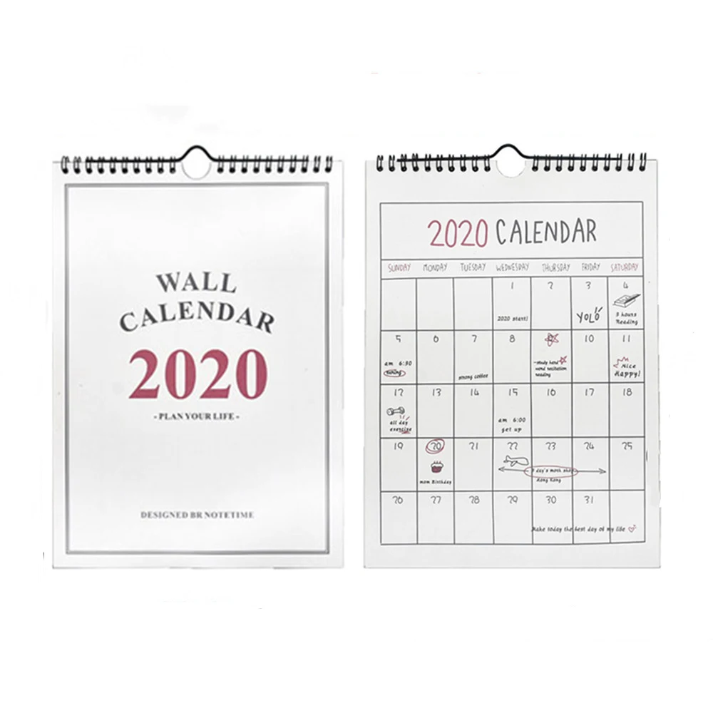 

2020 Wall Calendar Weekly Monthly Planner Agenda Organizer Hanging Wall Schedule Calendar Home Office Hanging Calendar