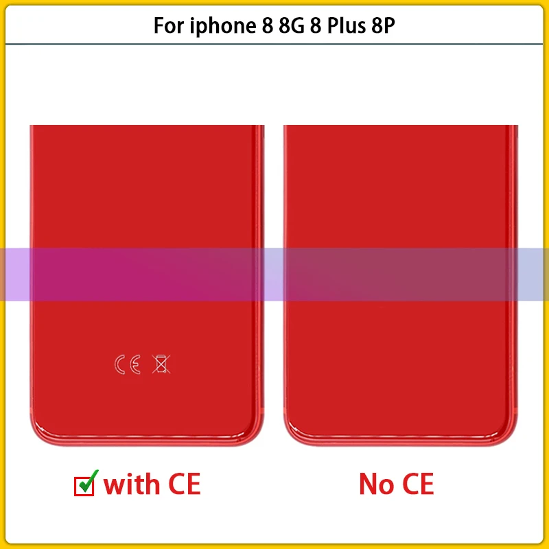 Крышка батарейного отсека для iphone 8 8G задняя крышка средняя рамка корпус Новинка