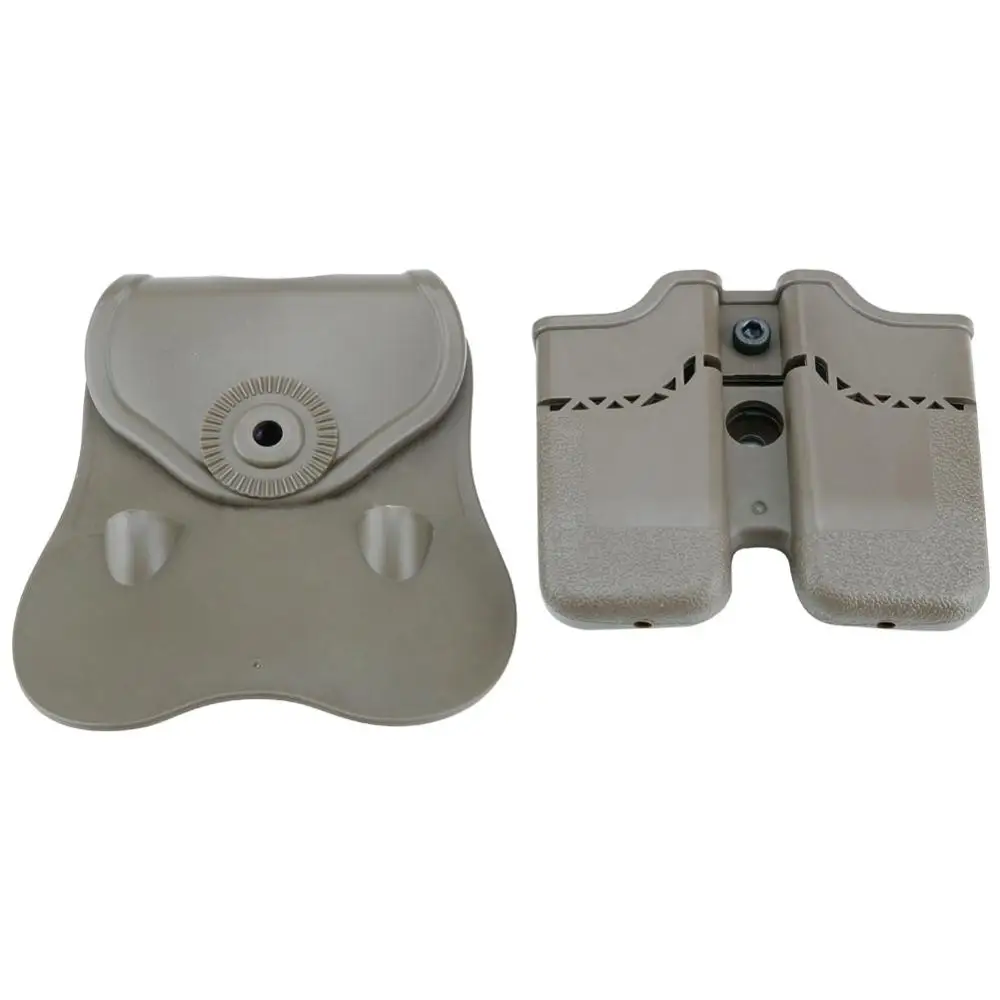 

Tactical Detachable Pistol Double Magazine Pouch for Colt 1911 PX4 Hunting Holster Dual Belt Pouch Case Hunting Accessories