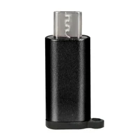 mini portable aluminum usb c to micro usb adapter with keychain anti lost usb type c to micro usb convert connector