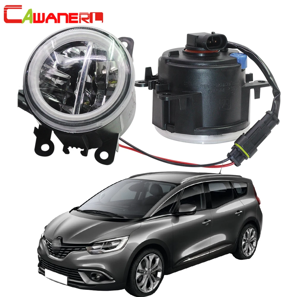 Cawanerl для Renault Scenic 2004-2015 стайлинга автомобилей H11 светодиодный туман светильник +