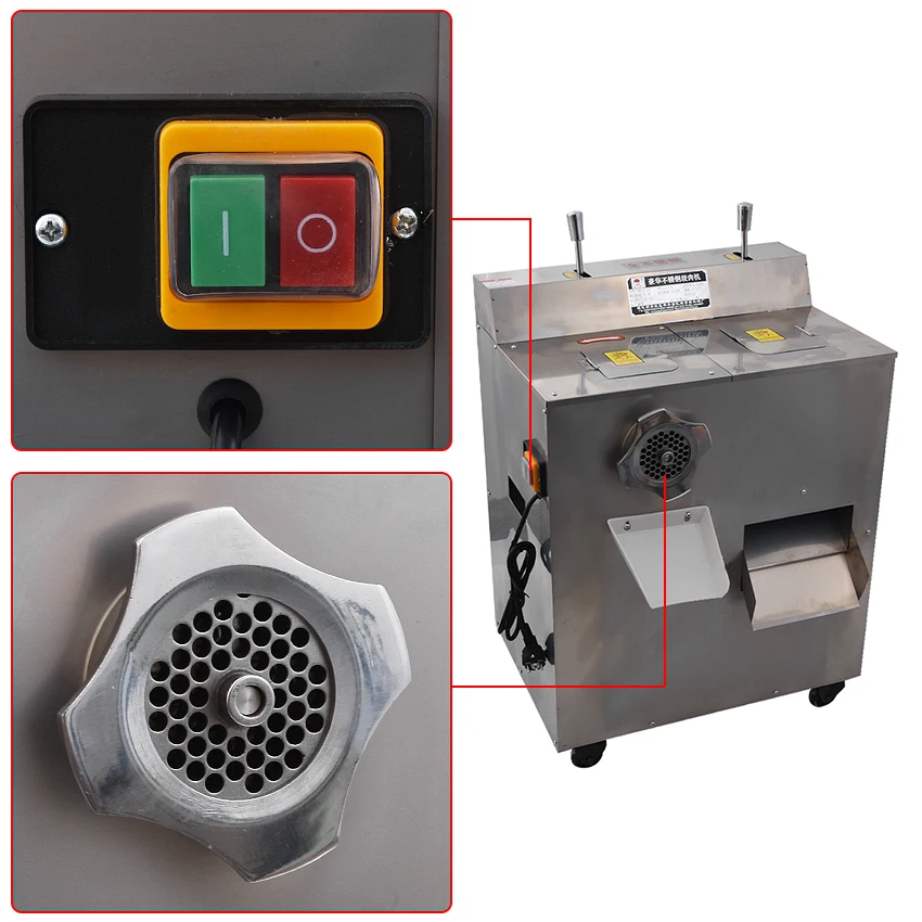 

220V/50Hz stainless steel multi-purpose chopper machine cutting meat mangler commercial shredded meat machine enema Meat Grinder