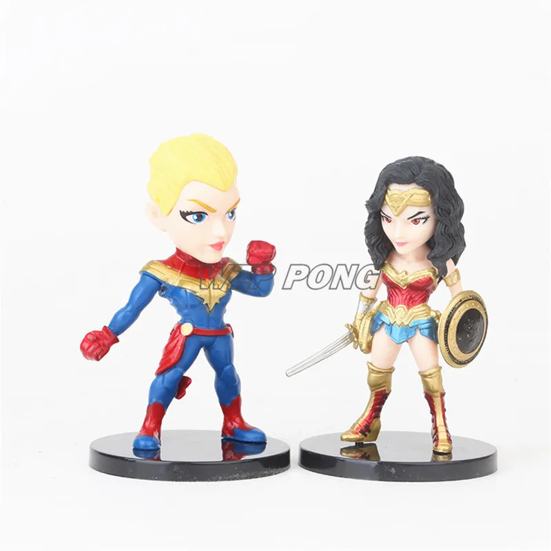 6 шт./партия фигурка супергероя из фильма аниме модель игрушка кукла подарок для