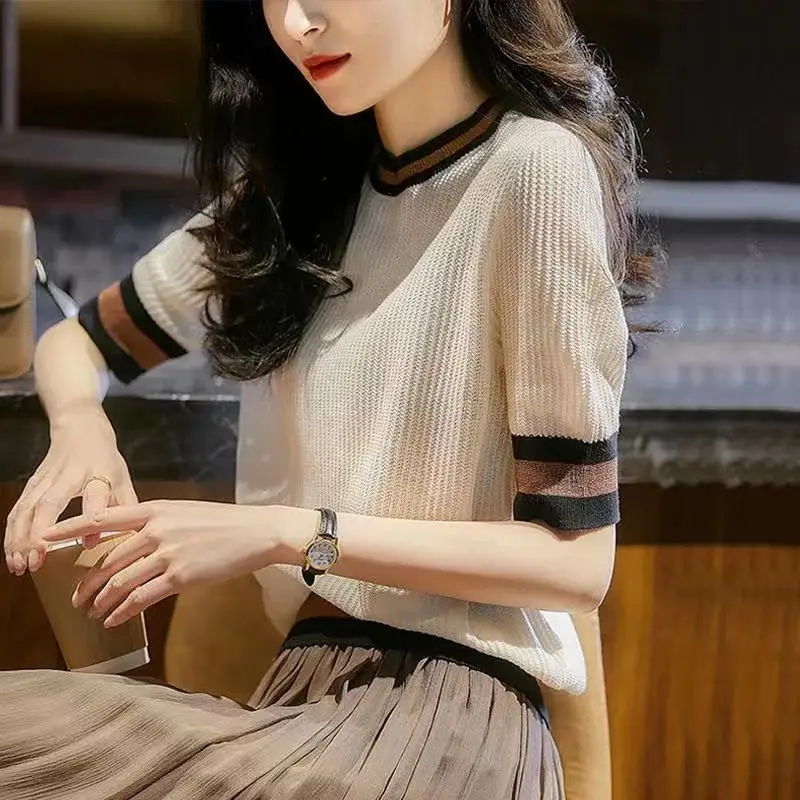 Элегантная футболка BOBOKATEER женские летние топы 2023 футболки женская трикотажная