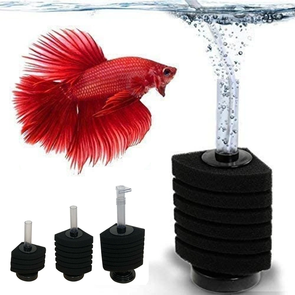 

Corner Fish Tank Aquarium Sponge Filter Bio Foam Breeding