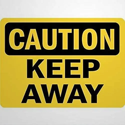 

Warning Sign Caution Keep Away Road Sign Business Sign Warning Signs Metal Sign