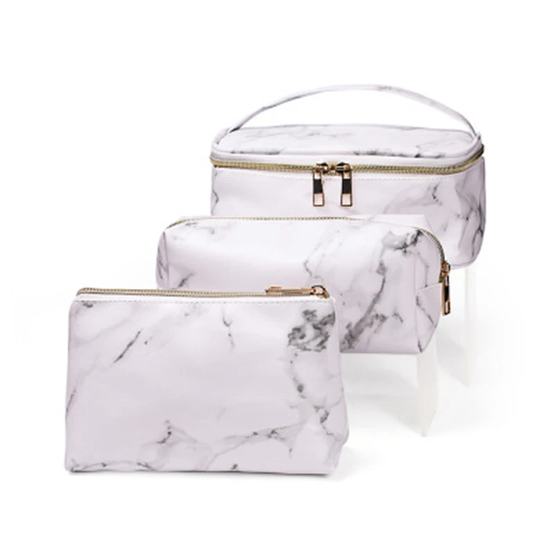

3pcs Women's New Fashion Makeup Bag Casual Simple Cosmetic Bag Travel Portable Toiletry Brush Bags Waterproof Organizer Pouch