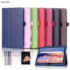 Чехол для Huawei M5 lite 10 MediaPad T3 9,6 дюймаT5 10 из искусственной кожи 10,1 дюйма, чехол-подставка для планшета huawei MatePad 10,4, Чехол + пленка + ручка