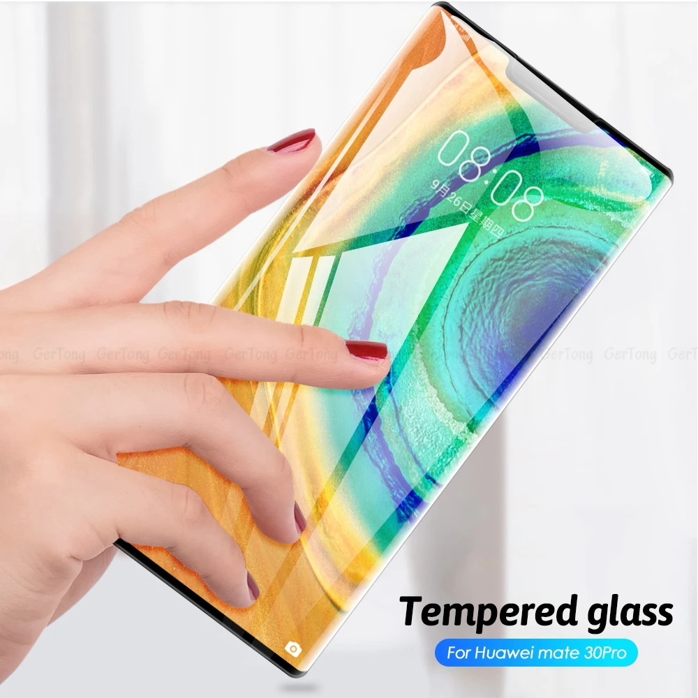 3D изогнутое закаленное стекло с полным покрытием для Huawei Mate 20 30 Pro Защитное экрана