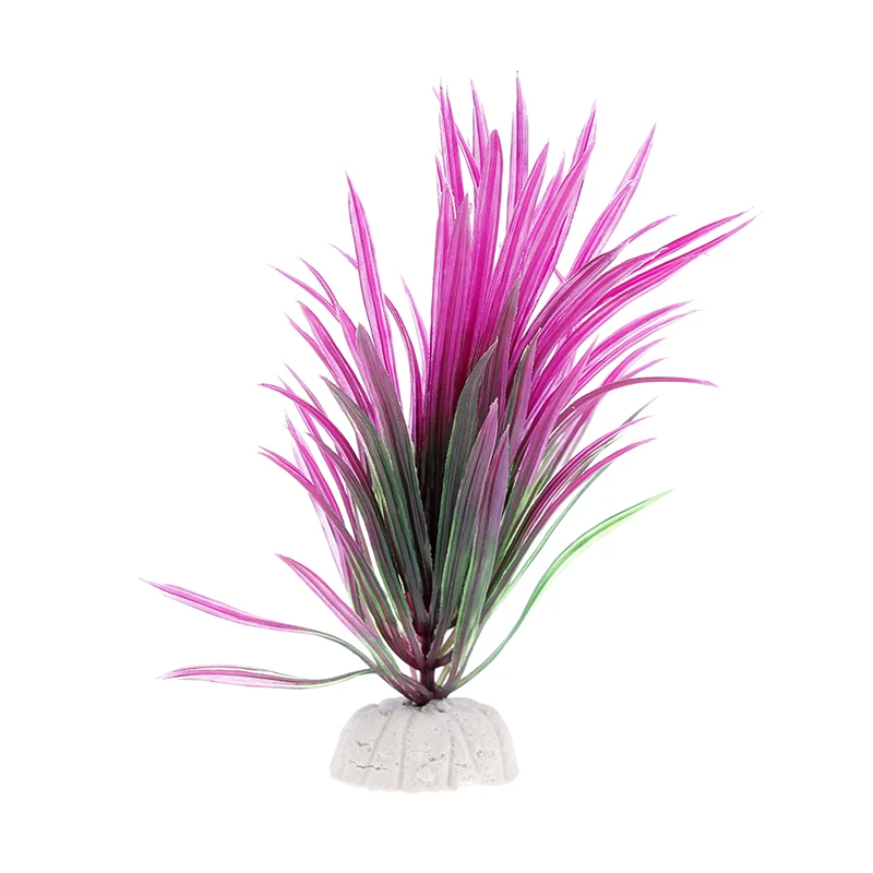 New Beautiful Plastic Artificial Aquarium Plants Decor Submersible Aquatic Fish Tank Grass Ornament Plant Background | Дом и сад