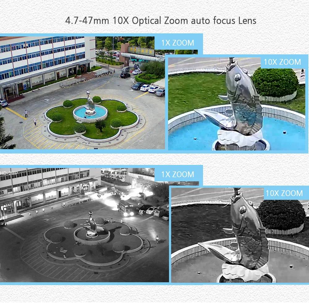HD 1080P 5MP пуля Wifi PTZ ip-камера аудио 5X/10X оптический зум Автофокус Объектив беспроводной CCTV IP камера Открытый Onvif CamHi