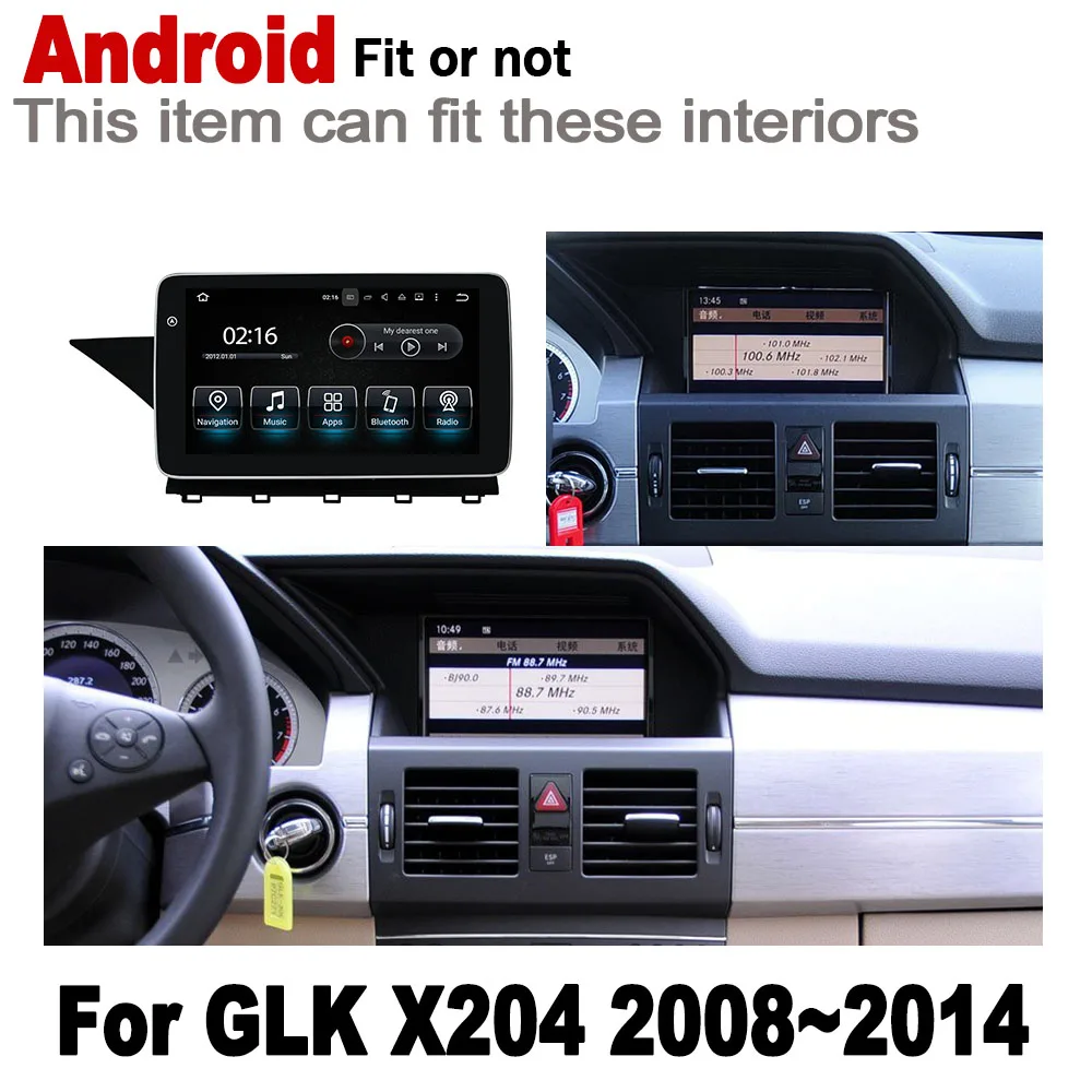 Android автомобильный плеер для mecherdes Benz GLK X204 2008 ~ 2014 NTG оригинальный стиль 2 Din HD экран