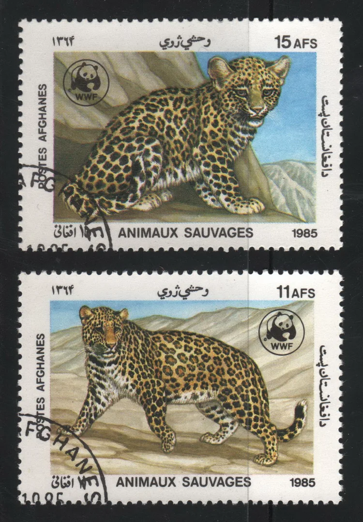 

2 шт./компл. почтовые марки Afh 1985 Leopard, почтовые марки для коллекционирования