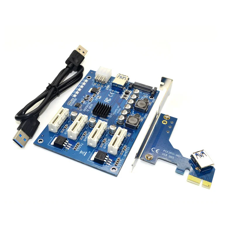 Комплект расширения PCI E X1 4PCI X16 с 1 до 4 портами усилитель Express концентратор 6