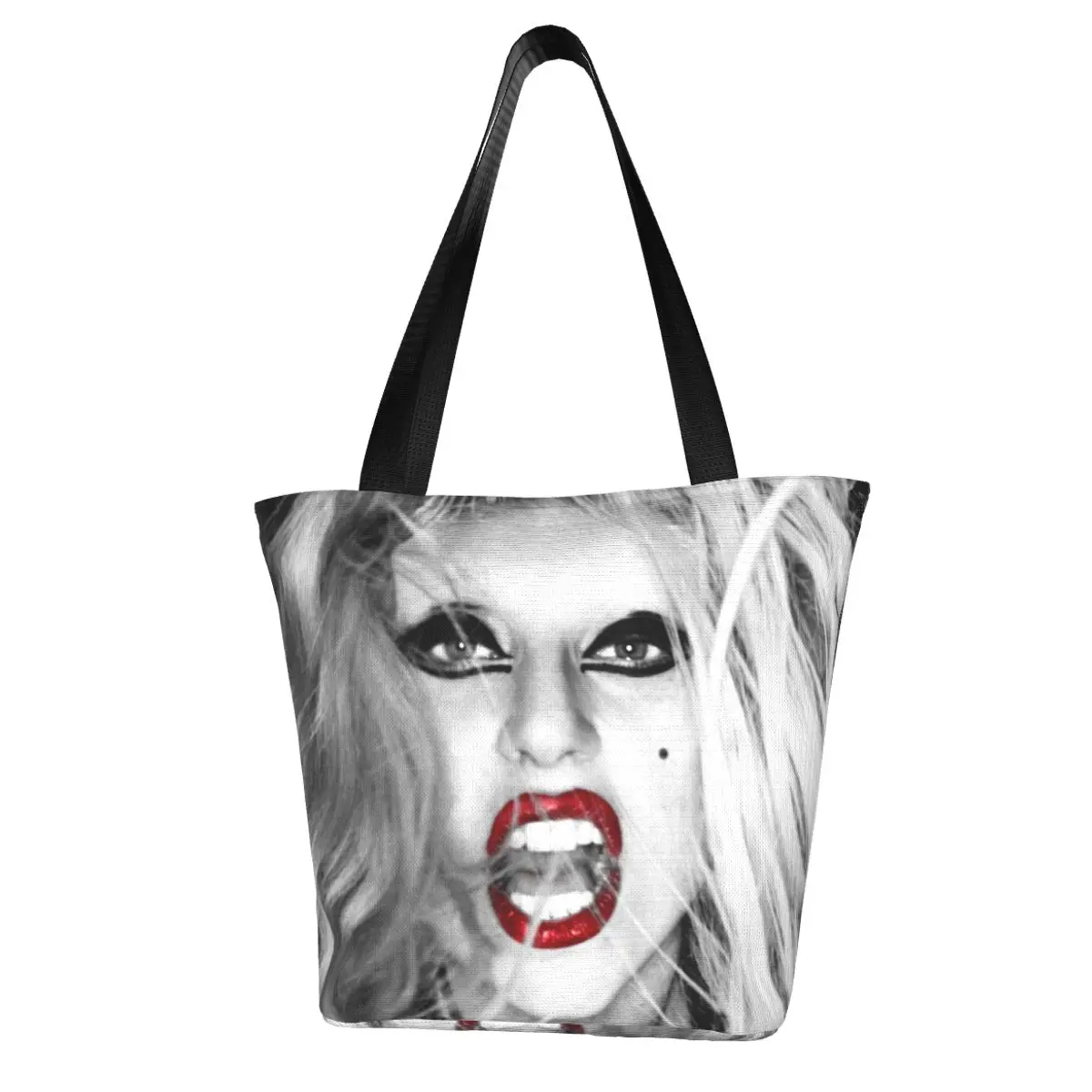 Lady Gaga Shopping Bag Aesthetic Cloth Outdoor Handbag Female Fashion Bags