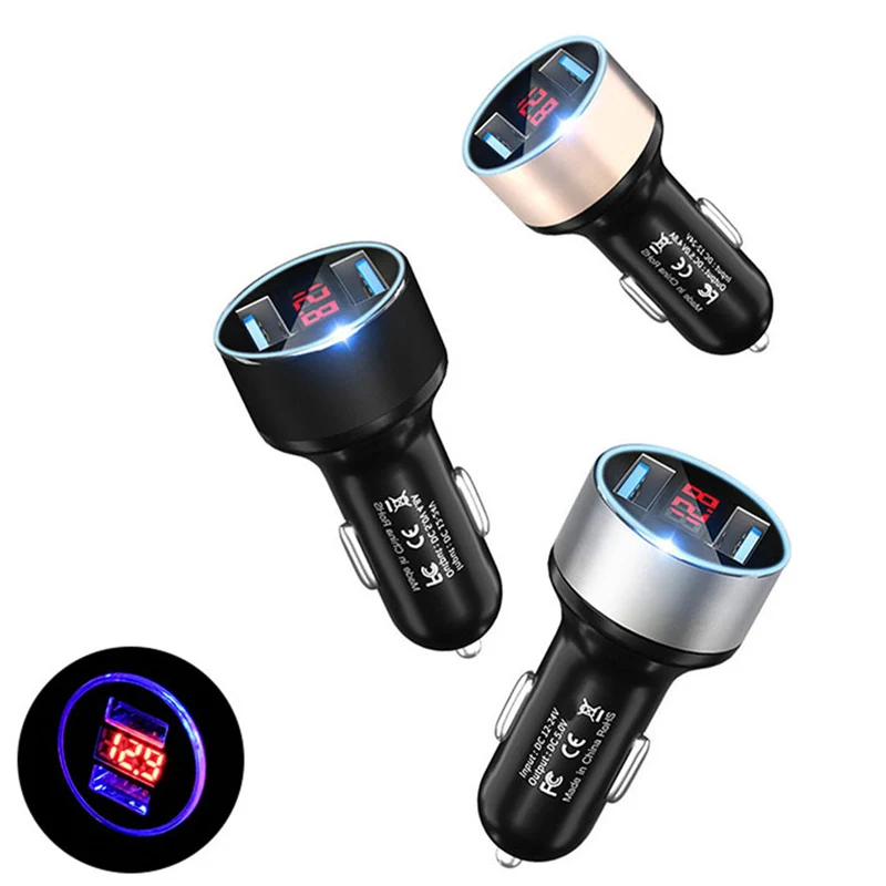 Автомобильное зарядное устройство с двумя USB-портами 5 В 3 А | Мобильные телефоны и