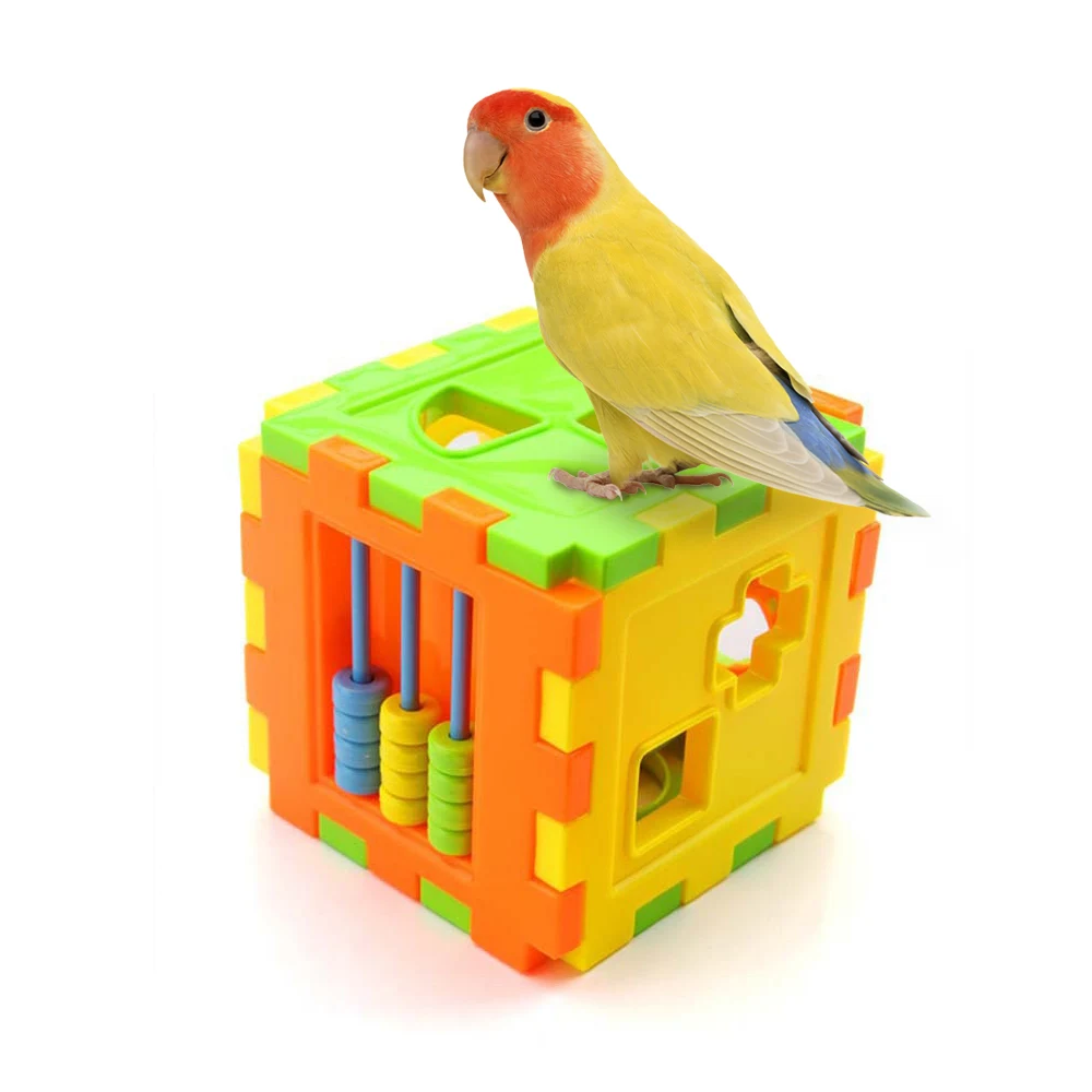 Развивающие игрушки для домашних животных птиц попугая DIY игрушка головоломка
