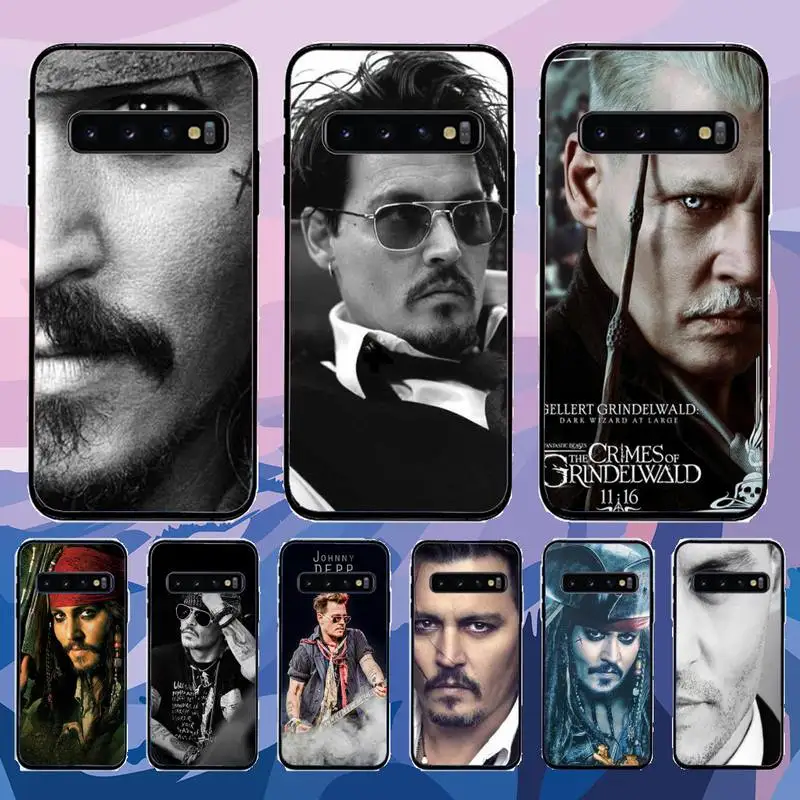 

Sexy Man Johnny Depp Phone Case For Samsung Galaxy S6 S7 Edge Plus S8 S9 S20Plus S20ULTRA S10lite 2020 S10 Case