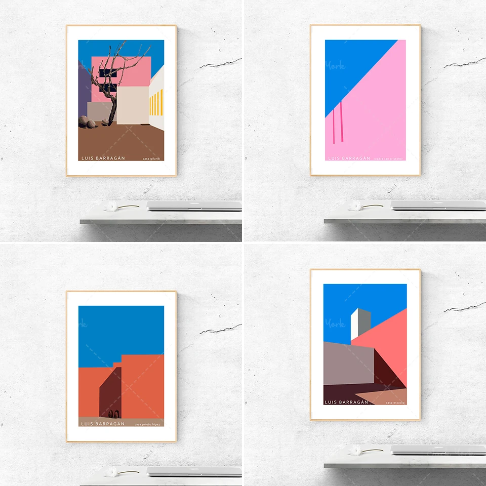 

Luis Barragán Digital Poster | house study f. ramirez 14