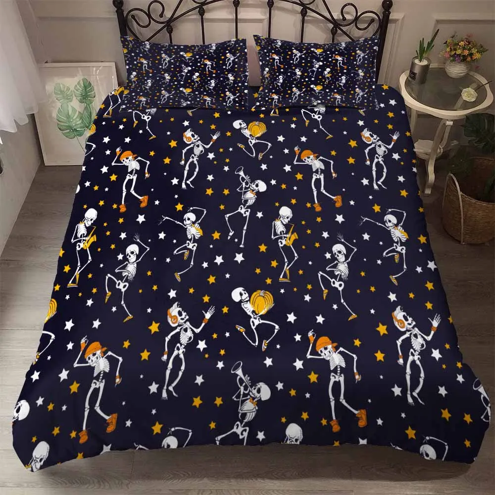 Хэллоуин постельное белье с черепом Калифорния двуспальные кровати одеяло