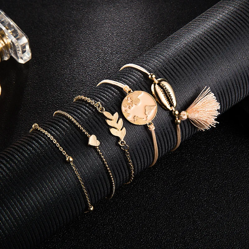 Браслет в стиле бохо для женщин и мужчин браслеты цепочки ручной работы со