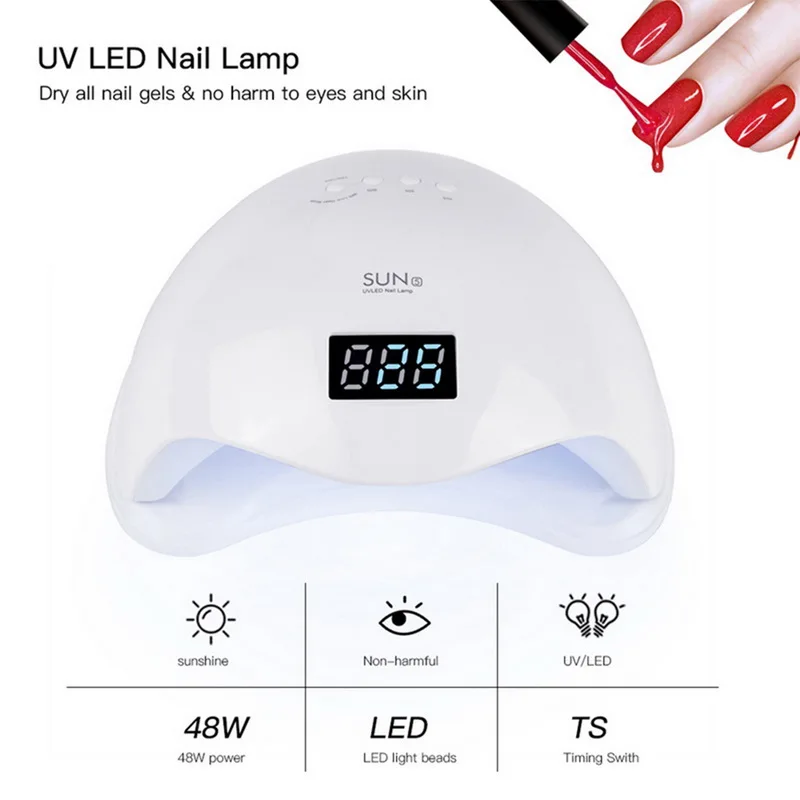 SUN5S дизайн ногтей 72 Вт 30 светодиодный УФ светильник лак для отверждения всех гель