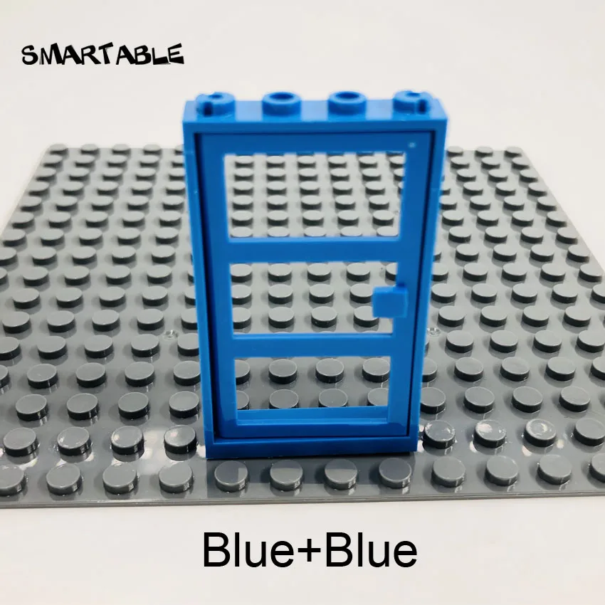 Smartable окно дверь рама 1x4x6 с 3 ПАНЕЛЯМИ строительные блоки MOC детали игрушки для