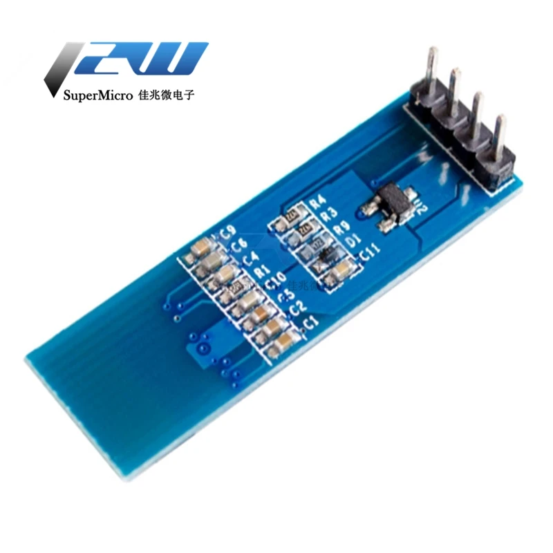 O-образный светодиодный ЖК-дисплей 0 91 дюйма дисплей 12832 белого и синего цвета 91X32 3