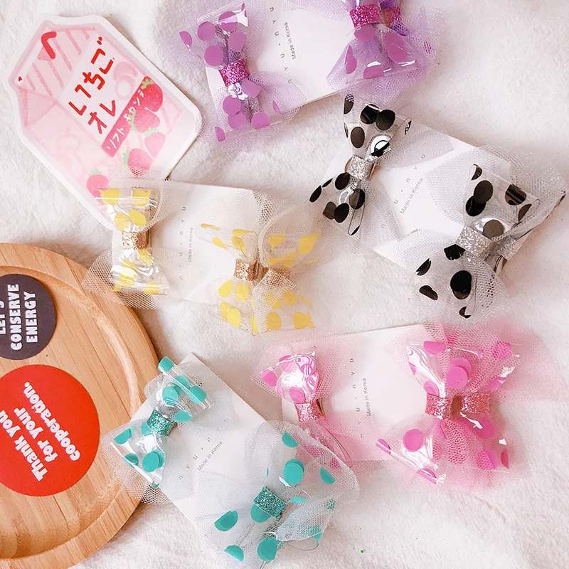 Новинка весна лето 2020 заколка для волос ярких цветов с бантом и кружевом детский