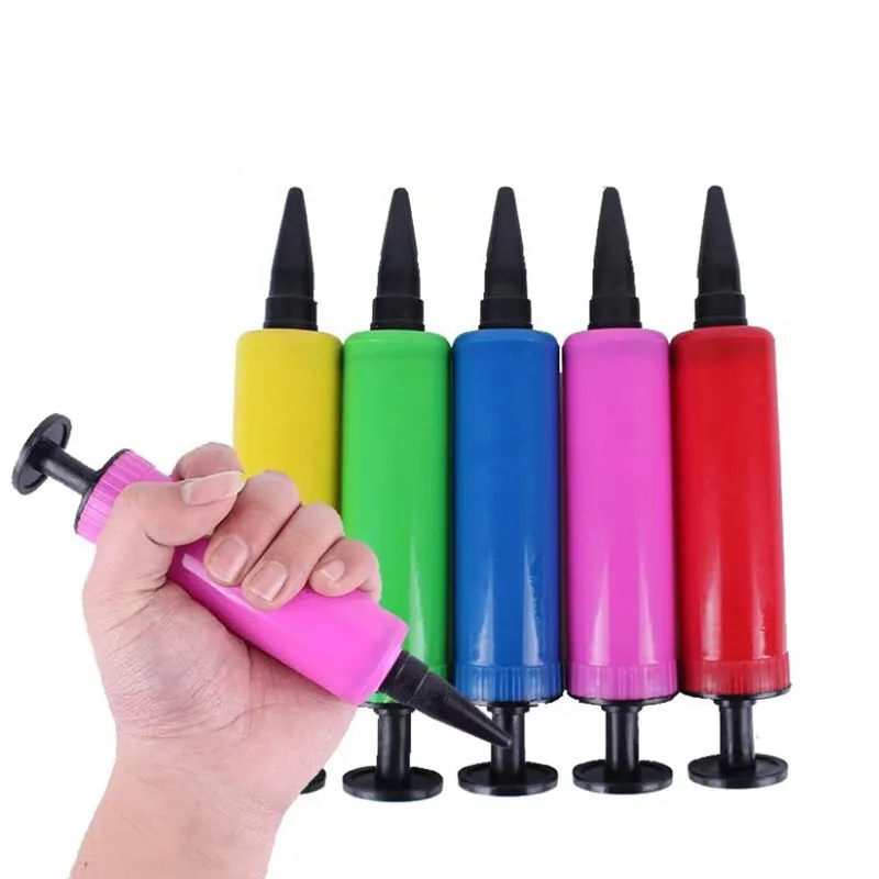 1 шт мини пластик ручной мяч вечерние воздушный насос Портативный полезные шар