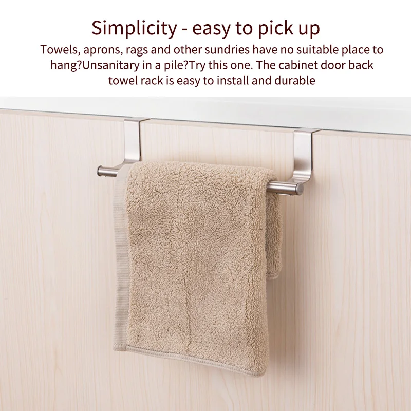 Stainless Steel Telescopic Towel Bar Racks Holder Hanger Organizer Rail Bathroom Kitchen | Обустройство дома