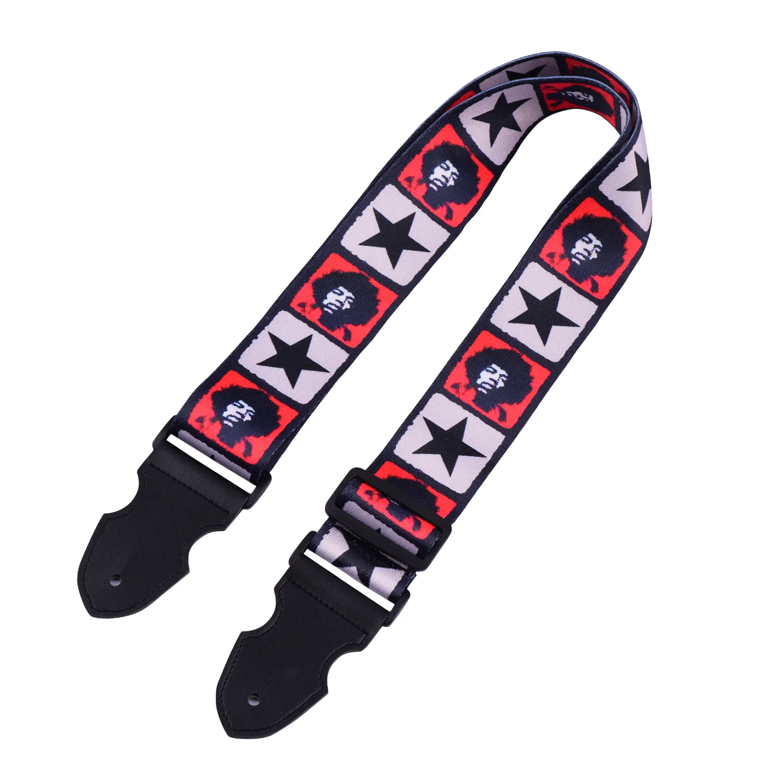 Регулируемый ремень для гитары мягкий наплечный из полиэстера с ремешком