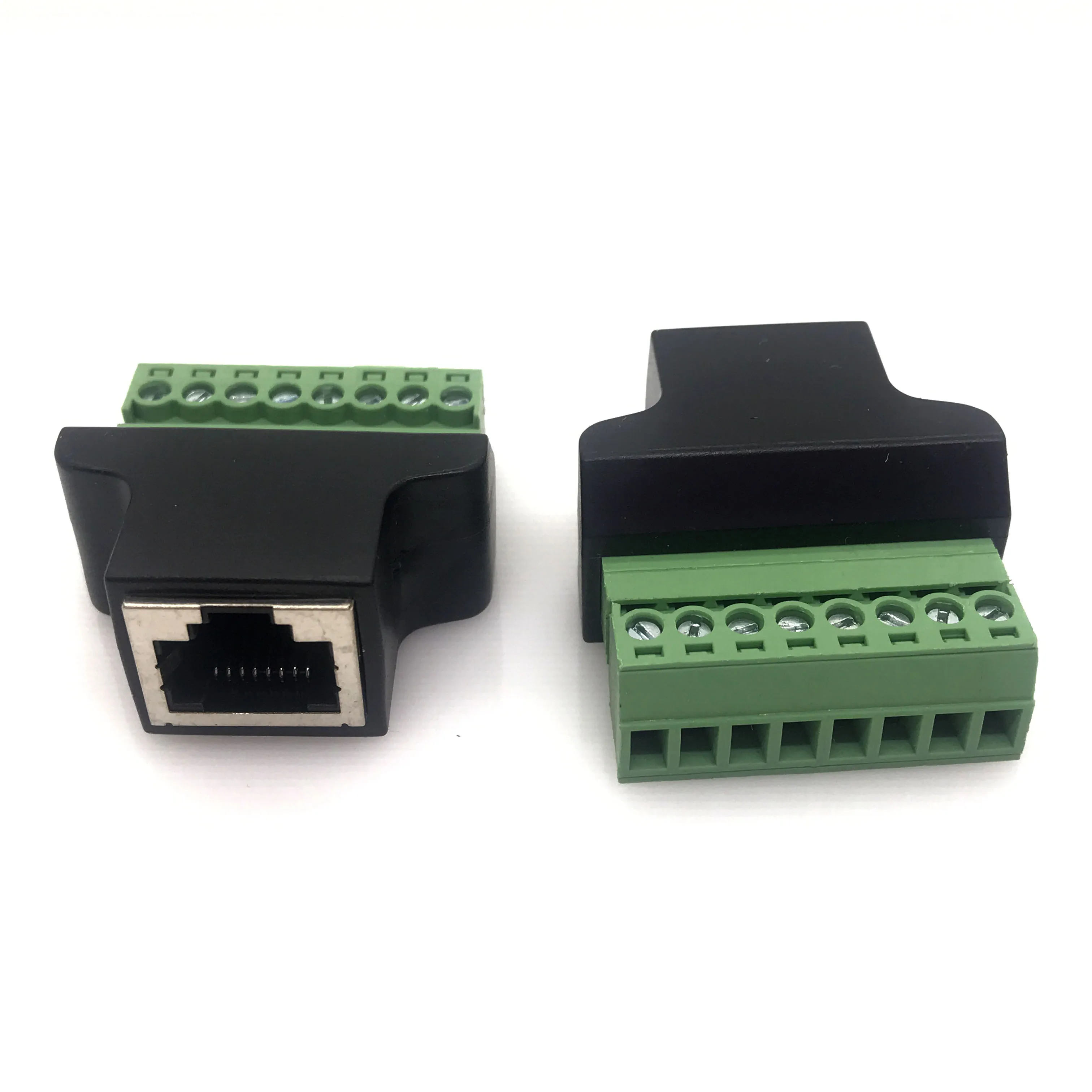 Переходник для кабеля Ethernet с разъемом RJ45 на винтовой терминал 8 Pin|Соединители| |