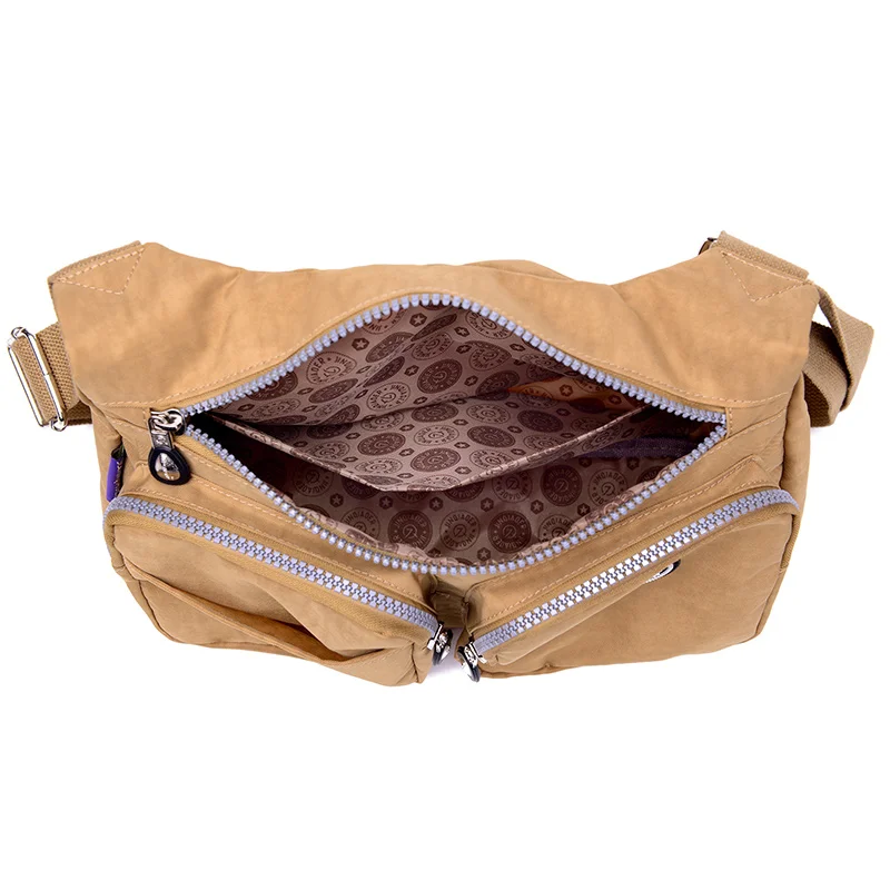 Модные миниатюрные сумки на плечо с несколькими карманами молнии женская