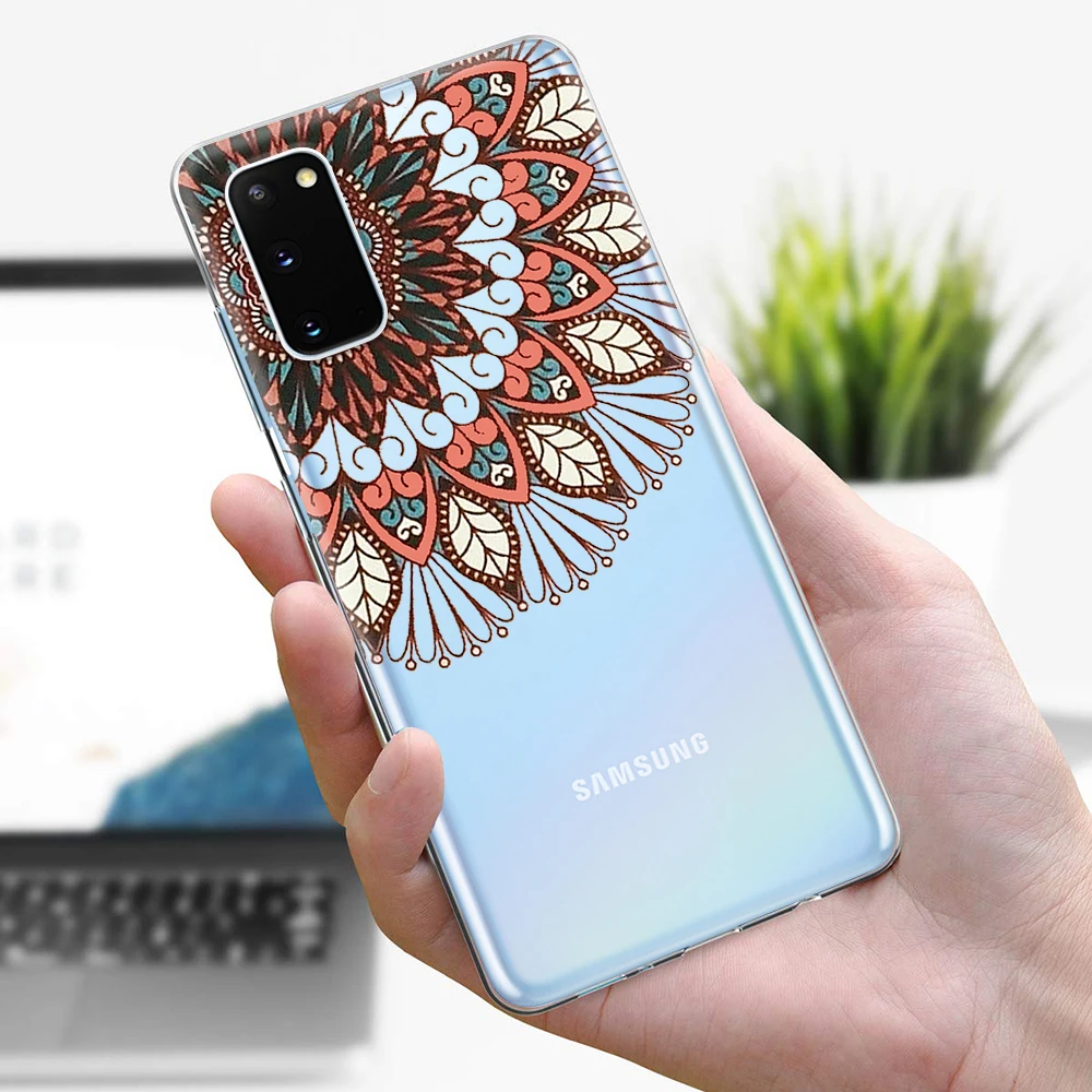 Ciciber с цветочным принтом розы чехол для Samsung Галактики A51 A50 S20 S10 A71 A70 A40 S9 S8 A30 S7 S10e