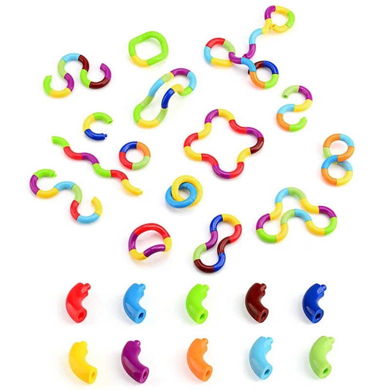 

New Fidget Toys Sensory Roller Anti-Stress Brain Relax Decompression Colorful DIY Deformation Rope For Stress Kids Focus Toy