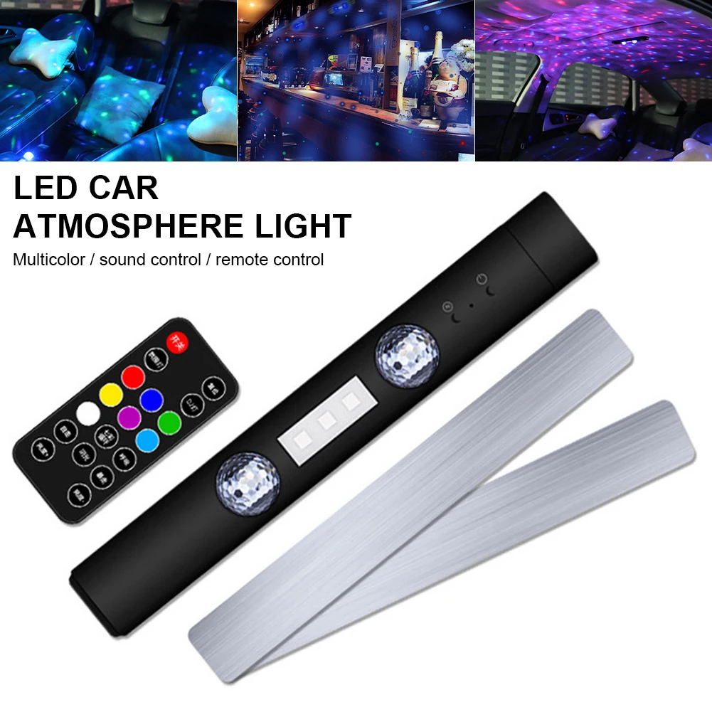 Car Interior Ambient Light 5 Mode Star Atmosphere Lamp USB Rechargeable Multi-color Cordless Decorative Dome for Auto Home | Автомобили и