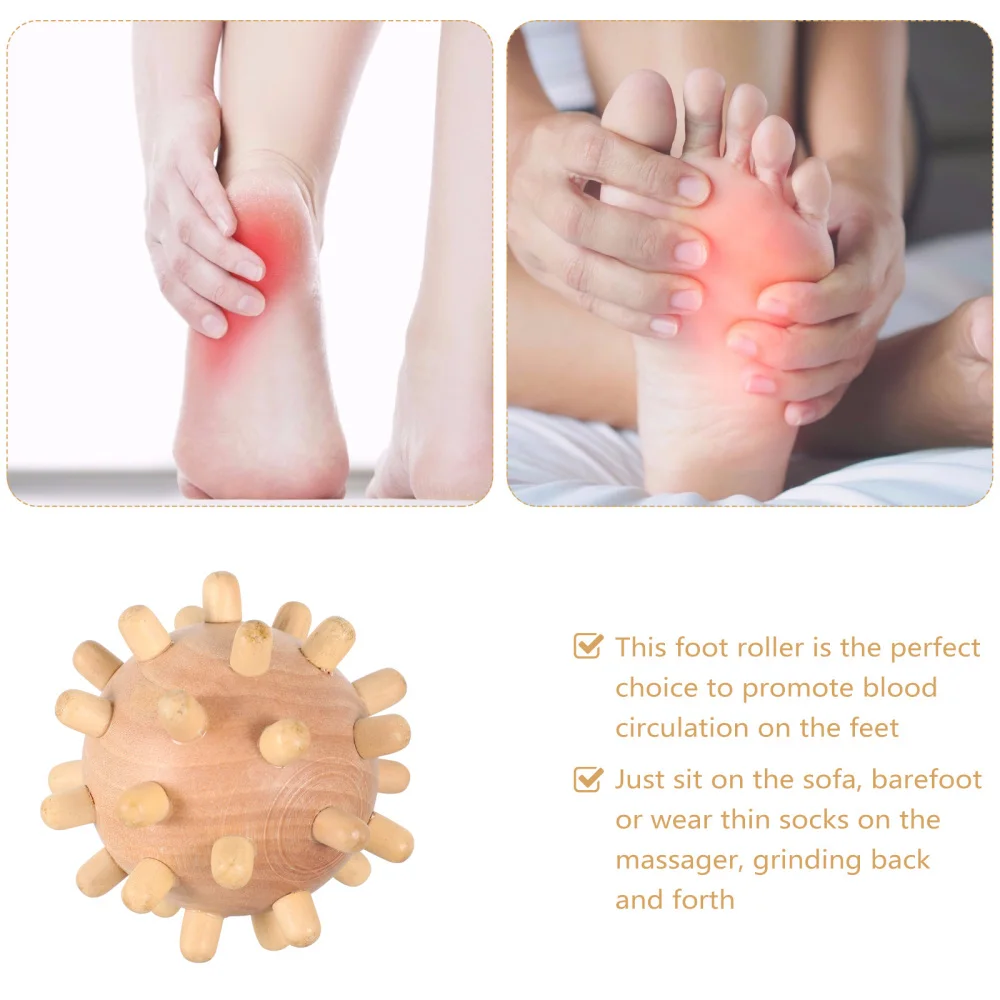 

Wooden Trigger Point Therapy Deep Tissue Massager Roller