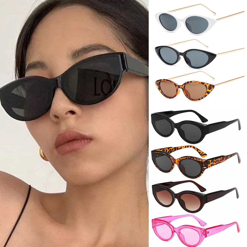 Новые солнцезащитные очки в овальной оправе в стиле ретро, модные маленькие солнцезащитные очки в оправе, солнцезащитные очки с УФ-защитой, Аксессуары для мотоцикла и автомобиля