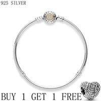 new classic gold and silver bracelet 925 sterling silver chain charm bracelet women authentic charm jewelry making gift