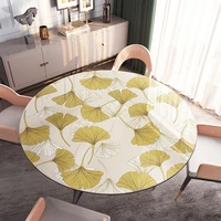 round table cloth pvc printing 1 5mm thick plastic waterproof oilproof round table mat party wedding table deco protector custom