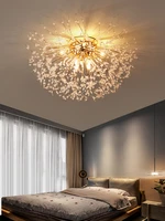 nordic minimalist creative dandelion chandelier living room bedroom dining led lampara lustre crystal indoor lighting fixtures