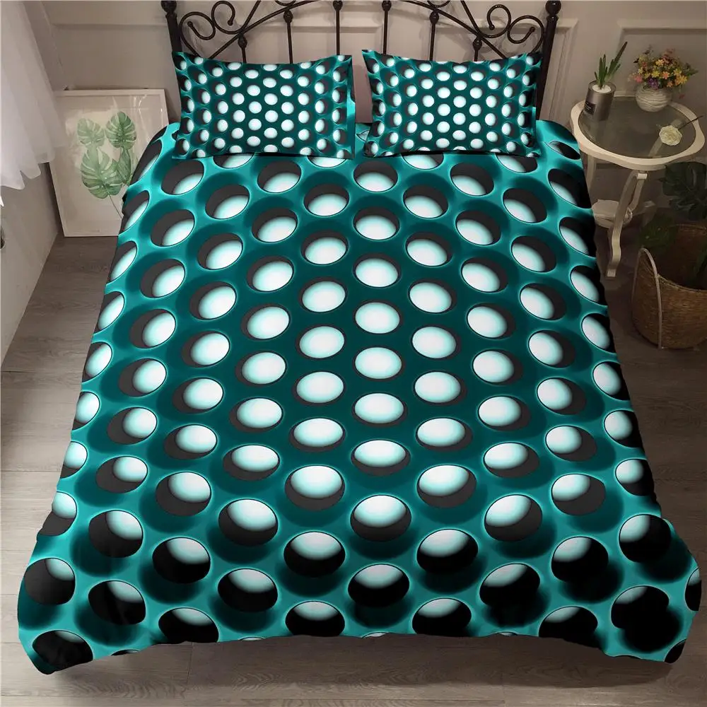 

New Modern 3D Bedding Sets Geometric Duvet Cover Pillowcase 2/3pcs Twin Queen King Size Bed Clothes For Home Textiles