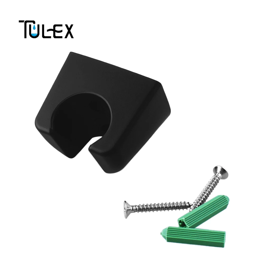 TULEX держатель для душа кронштейн для ванной комнаты стандартный размер аксессуары для ванной комнаты матовый черный АБС пластик