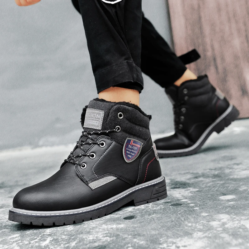 

Martin men's leather British style low-cut tooling boots fall Joker men's cowhide boots help men's boots