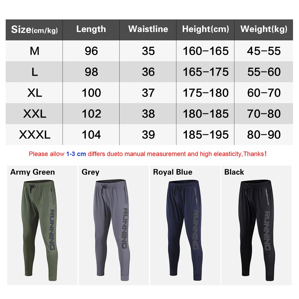 Men's Ice Silk Breathable Jogging Pants Sports Trousers Track Pants Gym Fitness Sweatpants Male Bodybuilding Training Bottoms