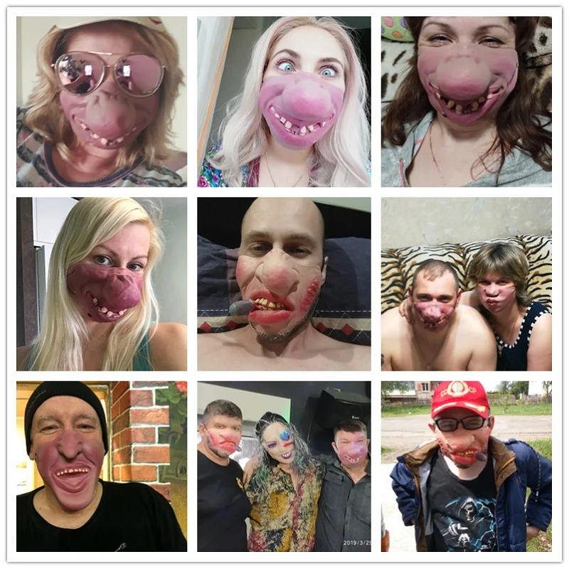 Вечерние маскарадные маски для взрослых на Хэллоуин забавные страшные