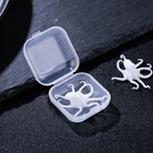 3D полимерный наполнитель осьминог, ручная работа, пластиковое искусственное украшение, эпоксидный наполнитель, поделки сделай сам, изготовление ювелирных изделий