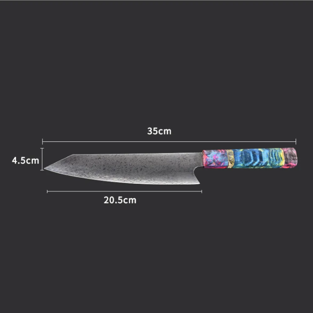 8 Inch Damascus Kitchen Knife Handmade Chef VG10 Japanese Steel Kiritsuke Gift Box Grandsharp | Дом и сад
